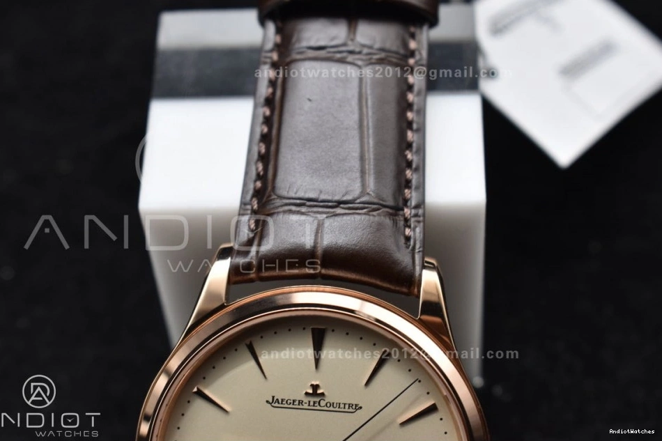 on Best RG SA925 Ultra Brown Moon Master FreshLook Leather 1:1 908 Strap Dial Super White Thin APSF Clone Edition 0320